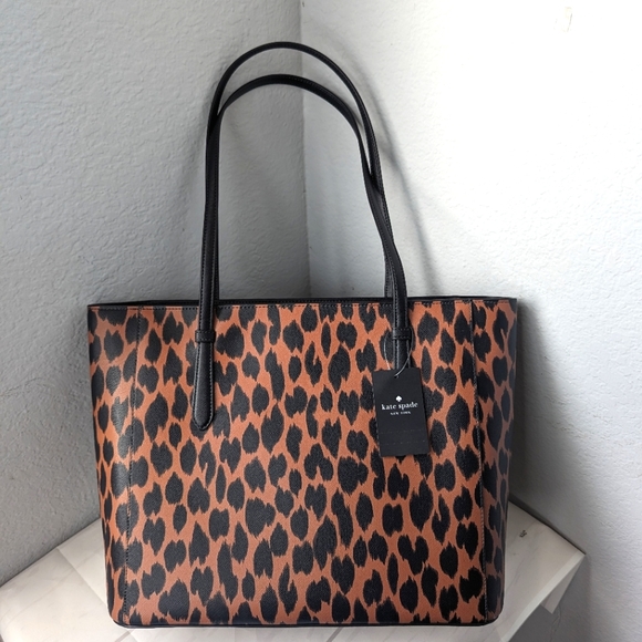 Kate Spade Schuyler Spotted Animal Print Medium Tote - Picture 5 of 7
